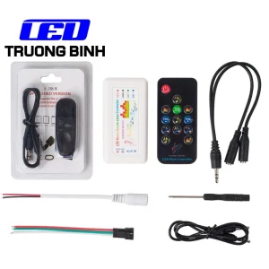 CSY008 BỘ ĐIỀU KHIỂN LED FULL MÀU ARGB WS2812B WS2811 UCS1903 NHÁY THEO NHẠC