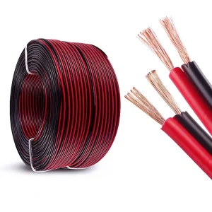 DÂY ĐIỆN CHO ĐÈN LED 2 LÕI ĐỎ ĐEN ĐỒNG NGUYÊN CHẤT CHỐNG OXY HÓA