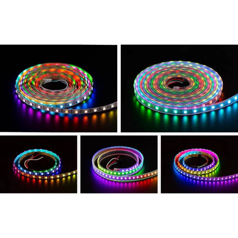 ĐÈN LED FULL MÀU ARGB NEOPIXEL WS2812B 96LED/MÉT CUỘN 1 MÉT ĐIỆN ÁP 5V - Hình ảnh 5