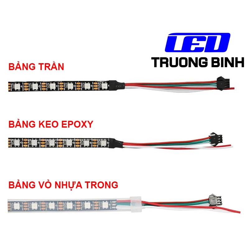 ĐÈN LED FULL MÀU ARGB NEOPIXEL WS2812B 96LED/MÉT CUỘN 1 MÉT ĐIỆN ÁP 5V - Hình ảnh 3