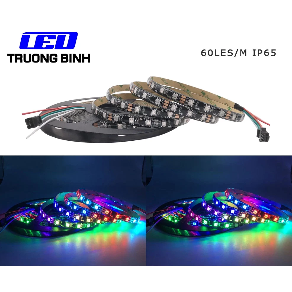 ĐÈN LED DÂY FULL MÀU WS2811 60LED/MÉT CUỘN 5 MÉT ĐIỆN ÁP 12V - Hình ảnh 8