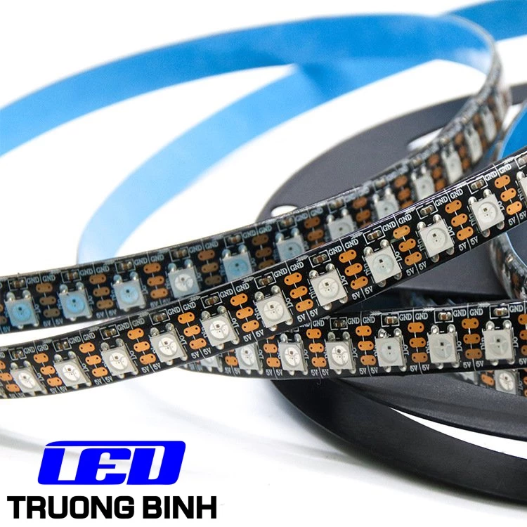 ĐÈN LED FULL MÀU ARGB NEOPIXEL WS2812B 96LED/MÉT CUỘN 1 MÉT ĐIỆN ÁP 5V - Hình ảnh 9