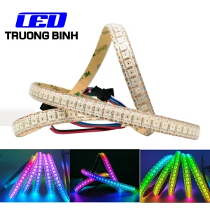 LED DÂY FULL MÀU WS2815 144 LED/MÉT HỎNG 1 LED CÁC LED KHÁC VẪN HOẠT ĐỘNG BỀ RỘNG 12MM 12V DÂY 1 MÉT