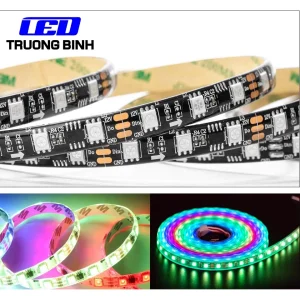 ĐÈN LED DÂY FULL MÀU WS2811 60LED/MÉT CUỘN 5 MÉT ĐIỆN ÁP 12V