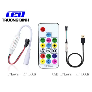 SP103E SP104E BỘ ĐIỀU KHIỂN 14 NÚT 17 NÚT CHO LED FULL MÀU LED ARGB WS2812 WS2811 UCS1903