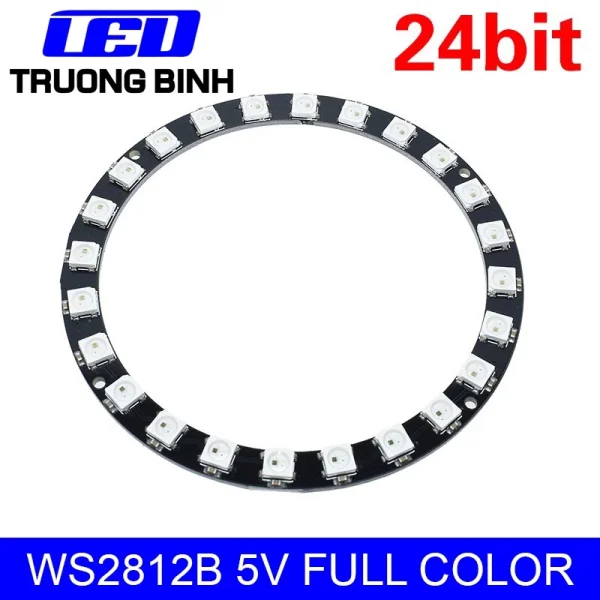 MODULE VÒNG LED FULL MÀU ARGB WS2812B 5V TƯƠNG THÍCH MẠCH ARDUINO - Led ...