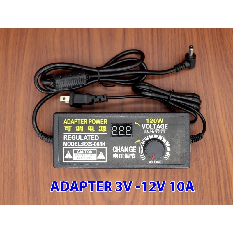 NGUỒN ADAPTER TÙY CHỈNH ĐIỆN ÁP 3V - 12V - 24V 3A 5A 10A VỚI NGÕ RA DC 5521 - Hình ảnh 4