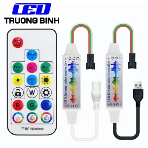 SP104M BỘ ĐIỀU KHIỂN NHÁY THEO NHẠC CHO LED FULL MÀU ARGB WS2812B WS2811 UCS1903 WS2815