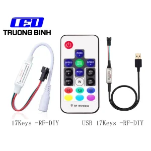 SP102E SP104E DIY BỘ ĐIỀU KHIỂN 14 PHÍM 17 PHÍM CHO LED FULL MÀU ARGB WS2812B WS2811 UCS1903