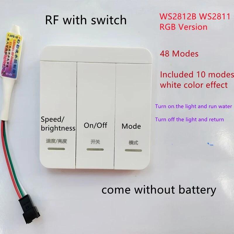 SP004E ĐIỀU KHIỂN LED FULL MÀU ARGB WS2812B WS2811 VỚI DÂY KÍCH HOẠT HIỆU ỨNG NƯỚC CHẢY CẦU VỒNG - Hình ảnh 6
