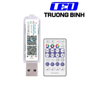 BT124M ZENGGE BỘ ĐIỀU KHIỂN LED FULL MÀU ARGB WS2812 HỖ TRỢ APP BLUETOOTH VÀ REMOTE 24 PHÍM