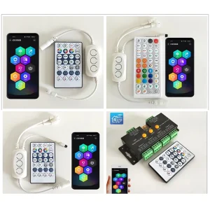 WF628M ĐIỀU KHIỂN LED FULL MÀU WS2811 WS2815 12V NHÁY THEO NHẠC HỖ TRỢ APP VÀ REMOTE