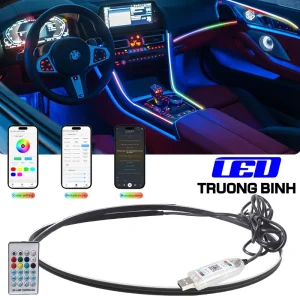 ĐÈN LED ARGB NEOPIXEL WS2812B MỎNG 2.7MM FULL MÀU 02X08MM 147LED 5V TRANG TRÍ ÔTO XE MÁY