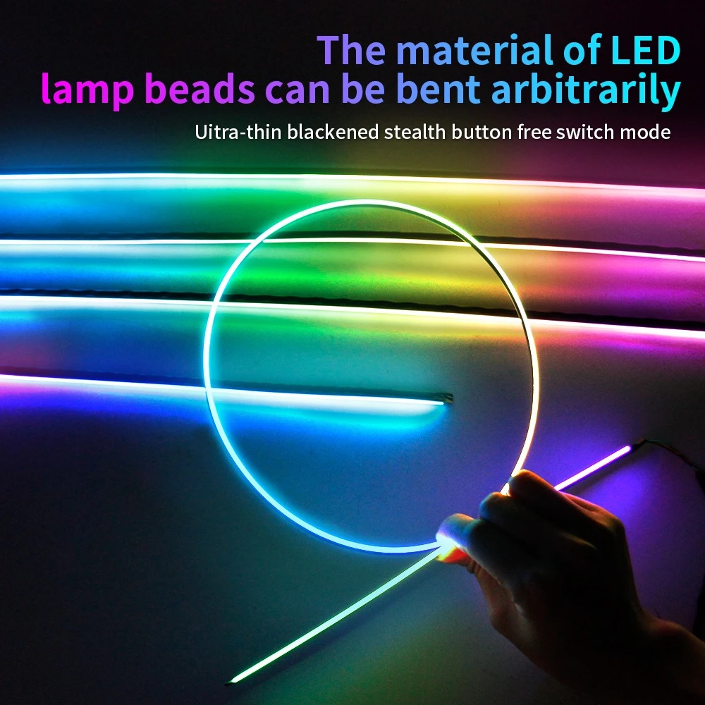 ĐÈN LED ARGB NEOPIXEL WS2812B MỎNG 2.7MM FULL MÀU 02X08MM 147LED 5V TRANG TRÍ ÔTO XE MÁY - Hình ảnh 8