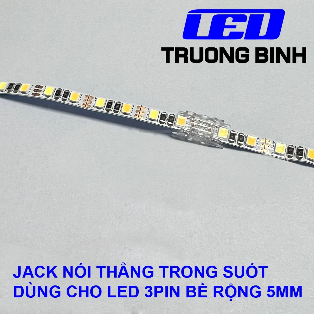ĐẦU NỐI NHANH TRONG SUỐT 3PIN KHÔNG CẦN HÀN CHÌ BỀ RỘNG 5MM CHO LED 3 DÂY - Hình ảnh 6