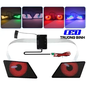 BLE11 MẮT LED FULL MÀU THIÊN THẦN MẮT QUỶ DIY CHO ĐÈN PHA Ô TÔ XE MÁY HỖ TRỢ APP