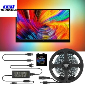 AMBILIGHT ĐIỀU KHIỂN LED FULL MÀU ARGB NEOPIXEL WS2812B 60LED/MÉT HẮT VIỀN MÀN HÌNH MÁY TÍNH PC