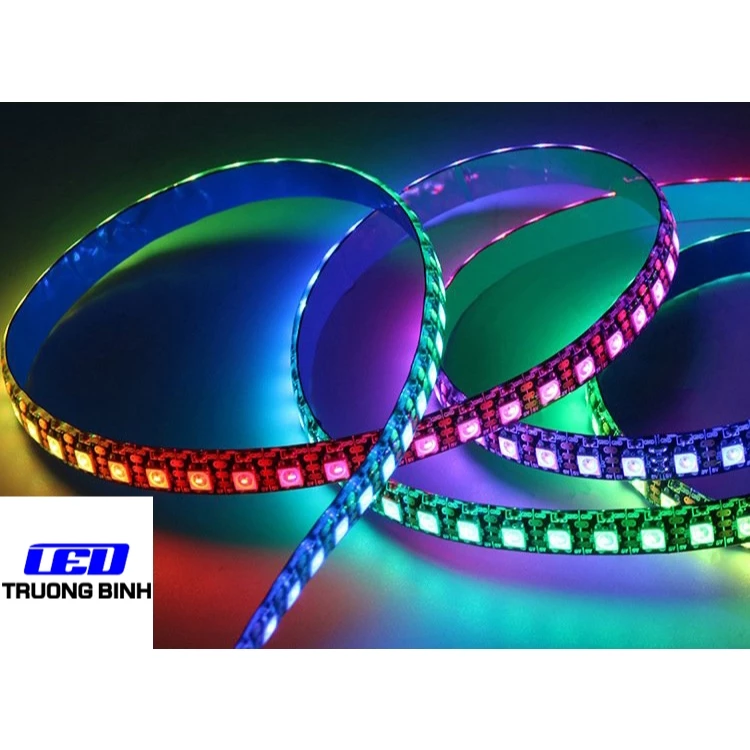 ĐÈN LED FULL MÀU ARGB NEOPIXEL WS2812B 96LED/MÉT CUỘN 1 MÉT ĐIỆN ÁP 5V - Hình ảnh 8