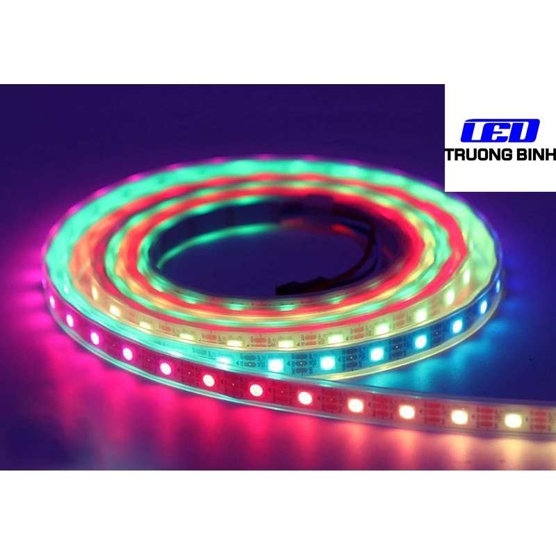ĐÈN LED FULL MÀU ARGB NEOPIXEL WS2812B 96LED/MÉT CUỘN 1 MÉT ĐIỆN ÁP 5V - Hình ảnh 7