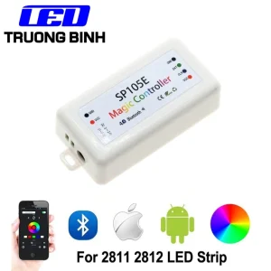 SP105E BỘ ĐIỀU KHIỂN LED FULL MÀU ARGB WS2812B WS2811 UCS1903 ĐIỀU KHIỂN QUA APP MOBILE BLUETOOTH