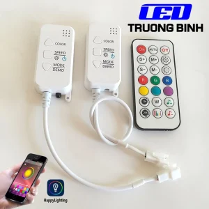 SP201M ĐIỀU KHIỂN NHÁY THEO NHẠC ĐIỀU KHIỂN CHO LED FULL MÀU ARGB WS2812B WS2811 UCS1903 HỖ TRỢ APP