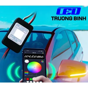 DMX005 ĐIỀU KHIỂN DEMI XI NHAN FULL MÀU CHO XE OTO XE MOTO 2 CỔNG HỖ TRỢ ARGB WS2812B