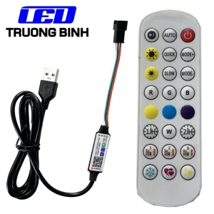 BLE002 ĐIỀU KHIỂN LED FULL MÀU ARGB NEOPIXEL WS2812B WS2811 NHÁY THEO NHẠC APP MAGICLANTERN