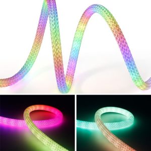 ĐÈN LED LƯỚI DỆT VẢI RỒNG FULL MÀU PHÁT SÁNG 360 ĐỘ ARGB NEOPIXEL WS2812B 5V CHỐNG THẤM NƯỚC