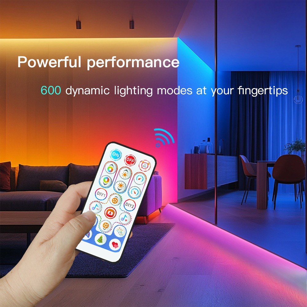 OP103 BỘ ĐIỀU KHIỂN LED FULL MÀU ARGB WS2812 WS2811 WS2815 NHÁY THEO NHẠC HỖ TRỢ REMOTE - Hình ảnh 8